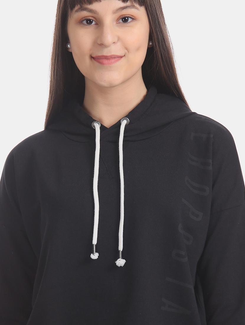 black cotton regular sweatshirt - 17666284 - Zoom Image - 6