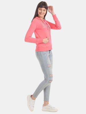 pink cotton hoodies sweatshirt - 17666289 - Standard Image - 5