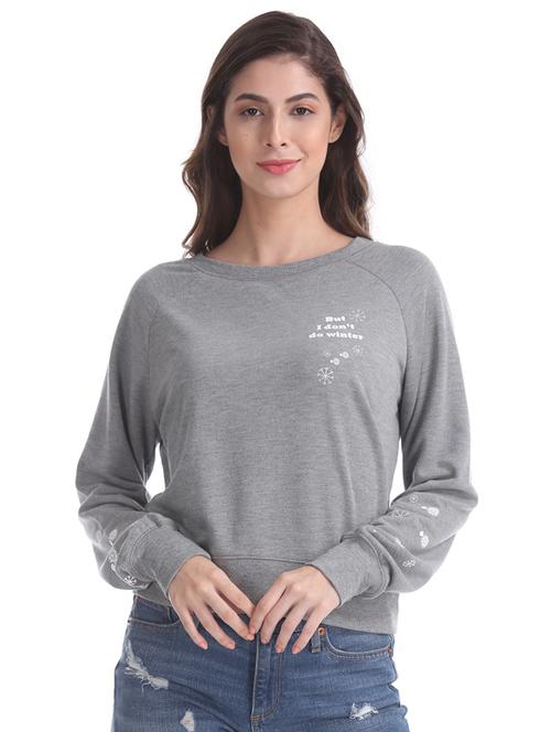 grey viscose hoodies sweatshirt - 17666301 - Standard Image - 1