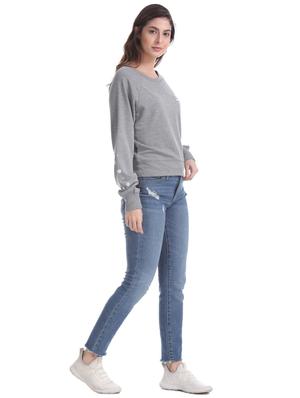 grey viscose hoodies sweatshirt - 17666301 - Standard Image - 4