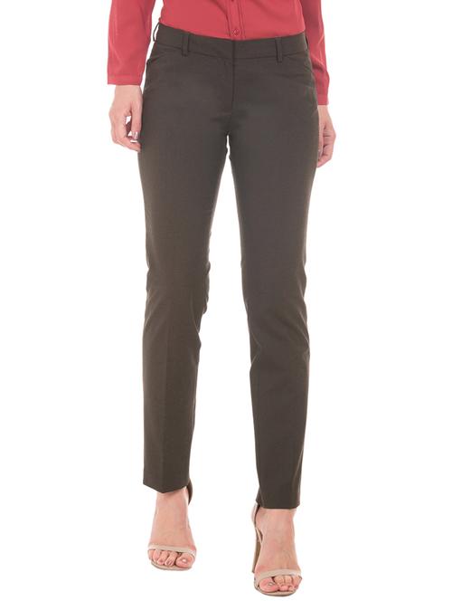 mid rise flat front trousers trouser - 17666439 - Standard Image - 1