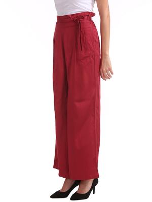 tie front wide leg trouser - 17666481 - Standard Image - 2