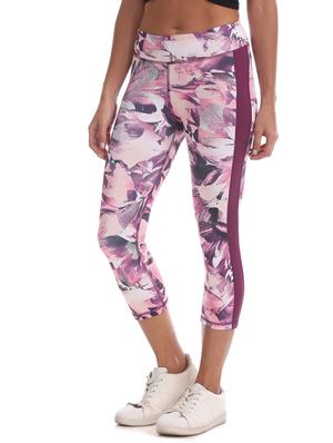 purple polyester flat front trousers - 17666482 - Standard Image - 2