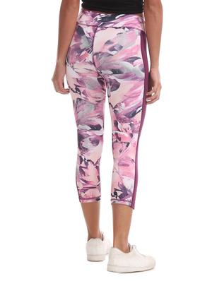 purple polyester flat front trousers - 17666482 - Standard Image - 3