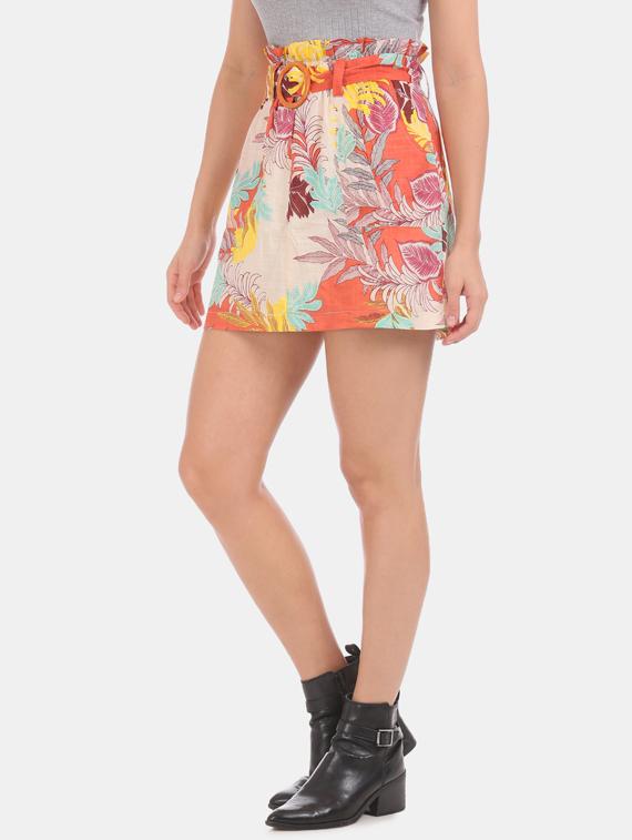 multi colored cotton aline skirts - 17666492 - Zoom Image - 2
