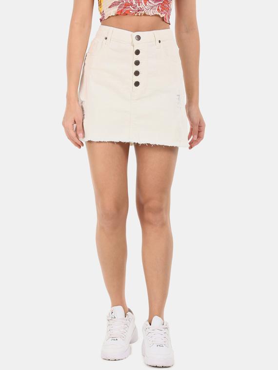 white cotton pencil skirts - 17666497 - Zoom Image - 1