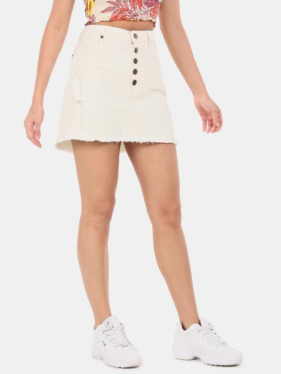 white cotton pencil skirts - 17666497 - Zoom Image - 2