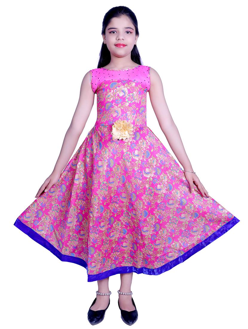 pink printed party gown - 17666515 - Zoom Image - 2