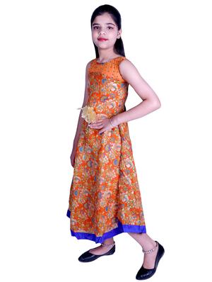pink printed party gown - 17666516 - Standard Image - 3