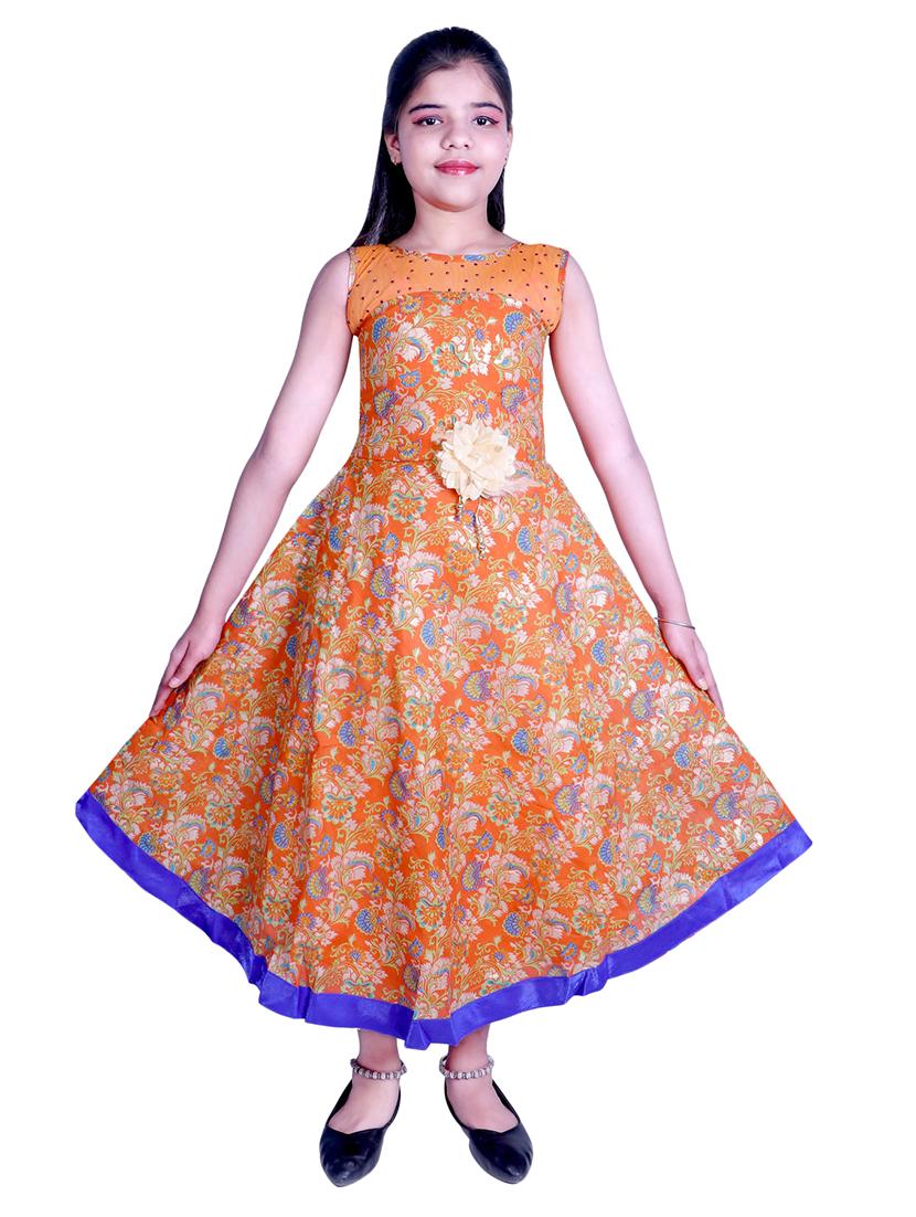pink printed party gown - 17666516 - Zoom Image - 2