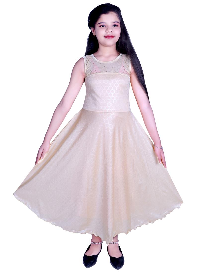 gold stone embellished party gown - 17666519 - Zoom Image - 2