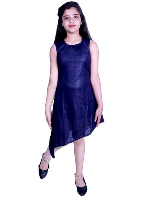 blue lace detail party gown - 17666523 - Standard Image - 3