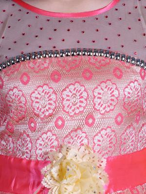 pink embellished party gown - 17666529 - Standard Image - 5