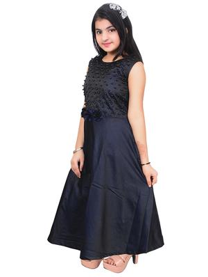 blue embellished party gown - 17666535 - Standard Image - 2