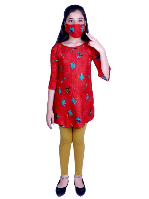 red rayon suit set - 17666545 - Standard Image - 1