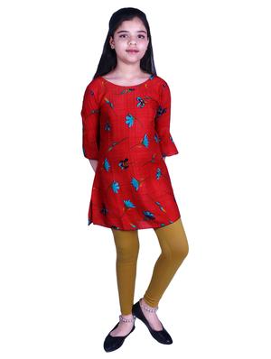 red rayon suit set - 17666545 - Standard Image - 3