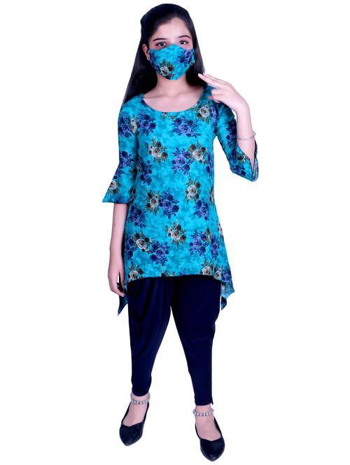 blue rayon suit set - 17666546 - Standard Image - 1