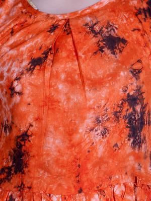 orange rayon suit set - 17666549 - Standard Image - 5