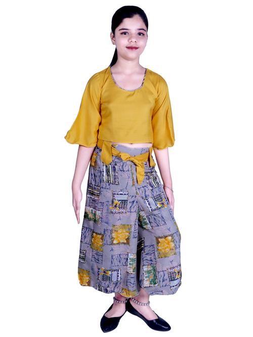 yellow rayon suit set - 17666563 - Very Small Image - 1