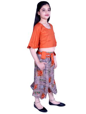 orange rayon suit set - 17666565 - Standard Image - 3