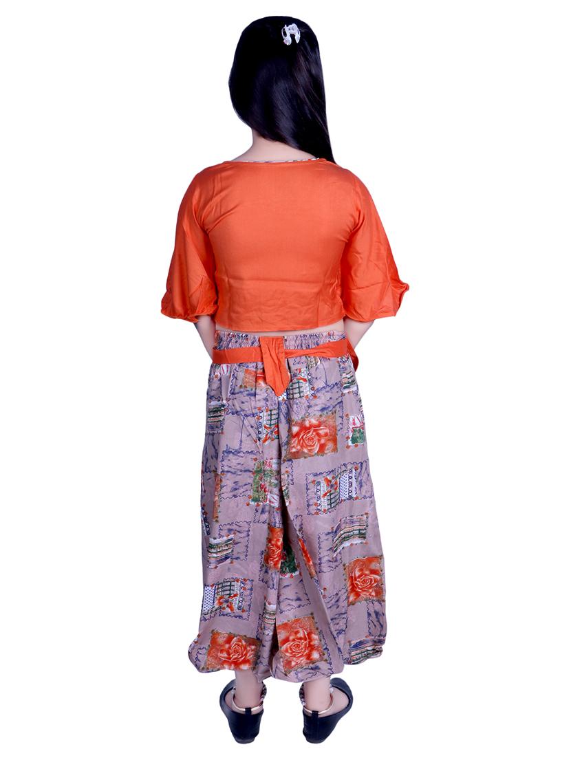 orange rayon suit set - 17666565 - Zoom Image - 4