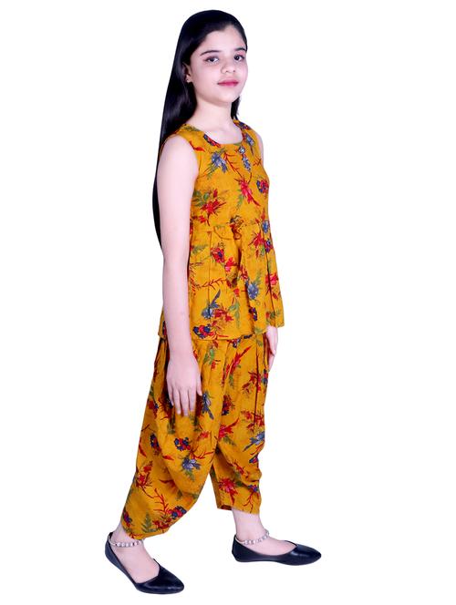yellow rayon suit set - 17666572 - Standard Image - 1