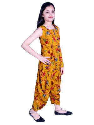 yellow rayon suit set - 17666572 - Standard Image - 2