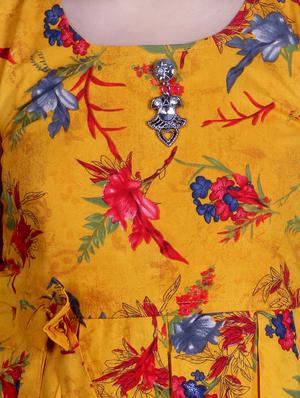 yellow rayon suit set - 17666572 - Standard Image - 5