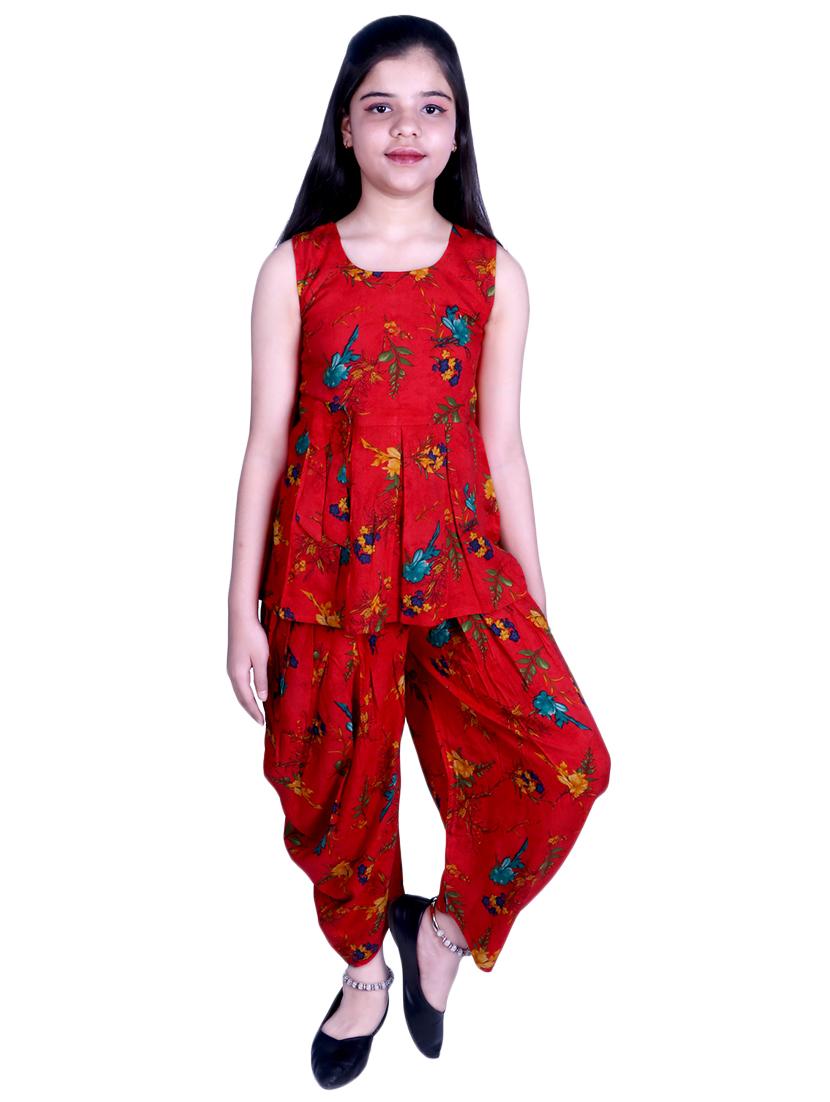 red rayon suit set - 17666573 - Zoom Image - 3