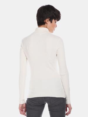 turtle neck textured pullover - 17666607 - Standard Image - 3