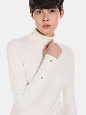 turtle neck textured pullover - 17666607 - Standard Image - 6