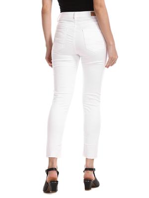 white cotton blend jeggings - 17666655 - Standard Image - 3