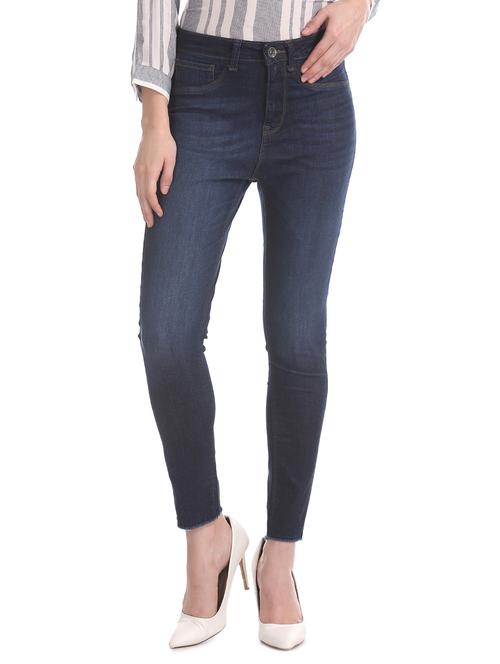 high rise stone washed jean - 17666668 - Standard Image - 1