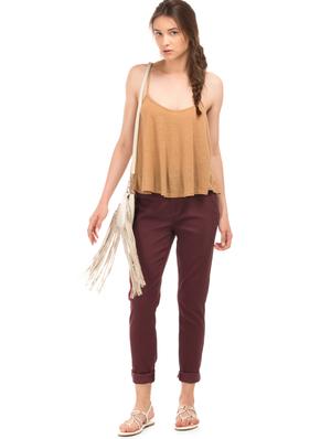red cotton blend jeggings - 17666676 - Standard Image - 4