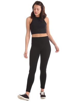 mid rise solid legging - 17666953 - Standard Image - 4