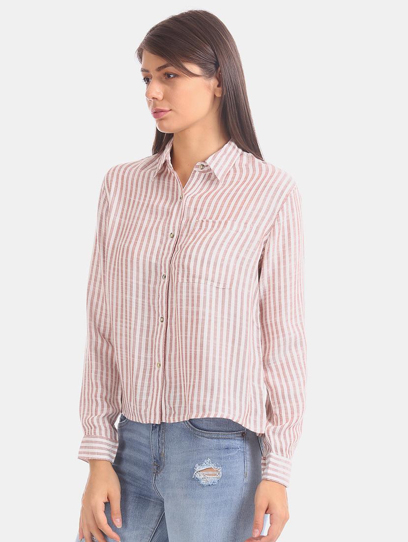 long sleeves striped shirt - 17666958 - Zoom Image - 2