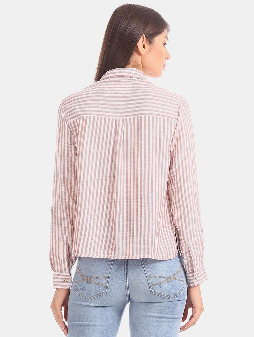 long sleeves striped shirt - 17666958 - Zoom Image - 3