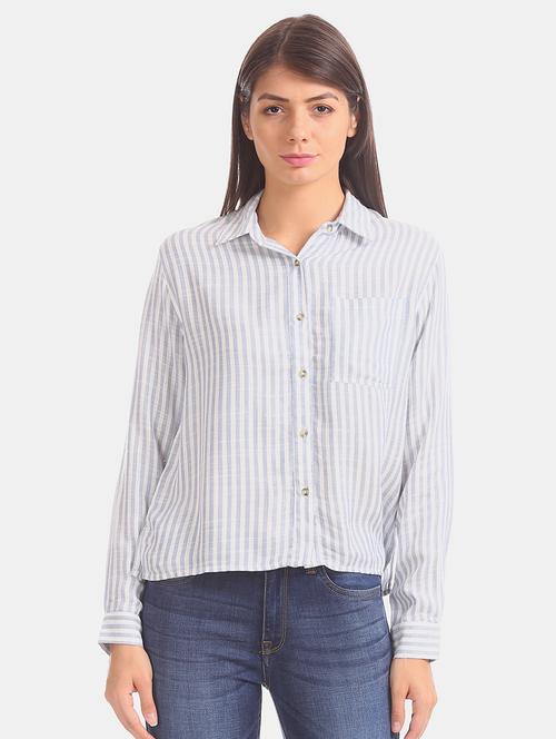 long sleeves striped shirt - 17666959 - Standard Image - 1
