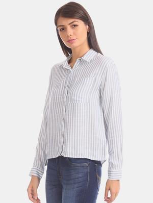 long sleeves striped shirt - 17666959 - Standard Image - 2