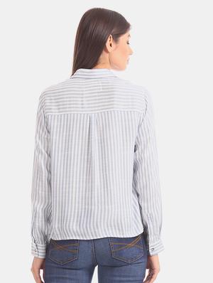 long sleeves striped shirt - 17666959 - Standard Image - 3