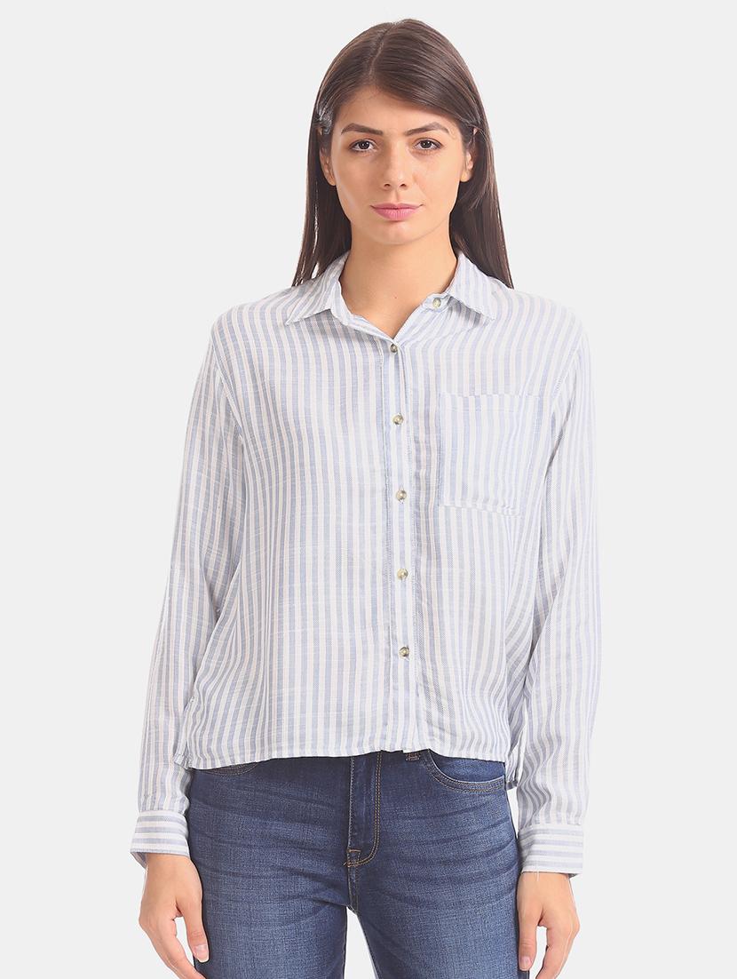 long sleeves striped shirt - 17666959 - Zoom Image - 1