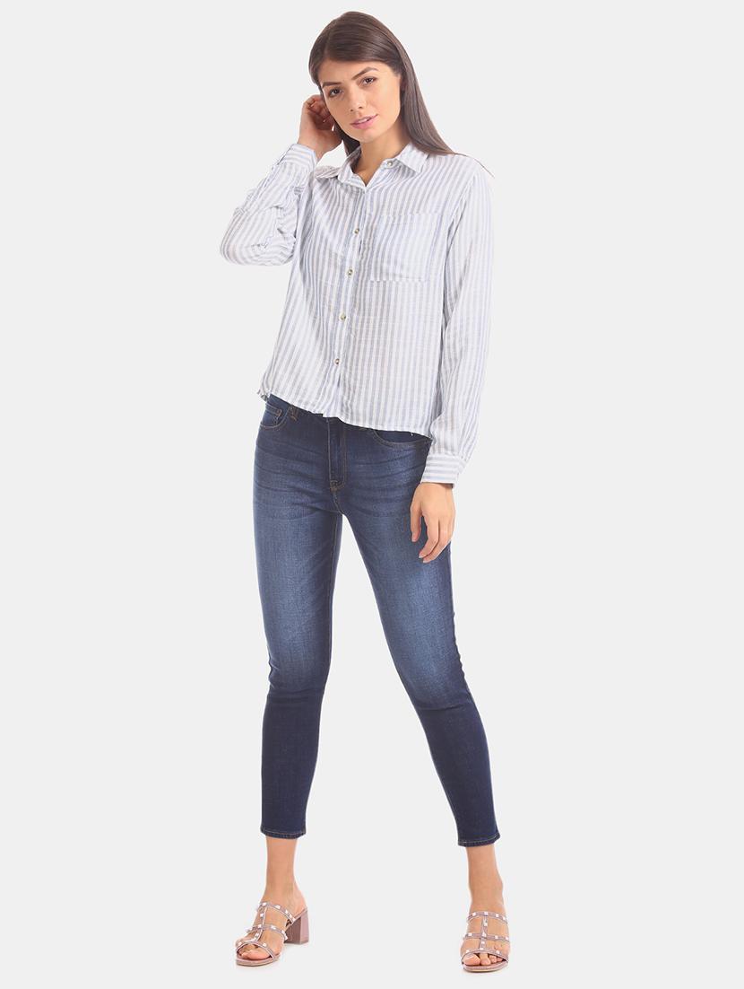long sleeves striped shirt - 17666959 - Zoom Image - 4