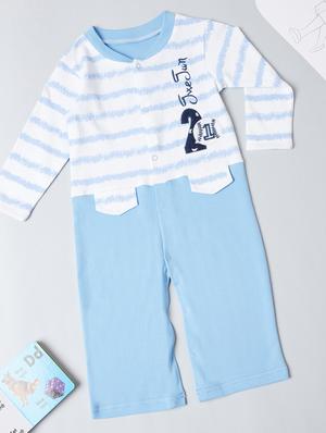 round neck printed onesies - 17666981 - Standard Image - 3