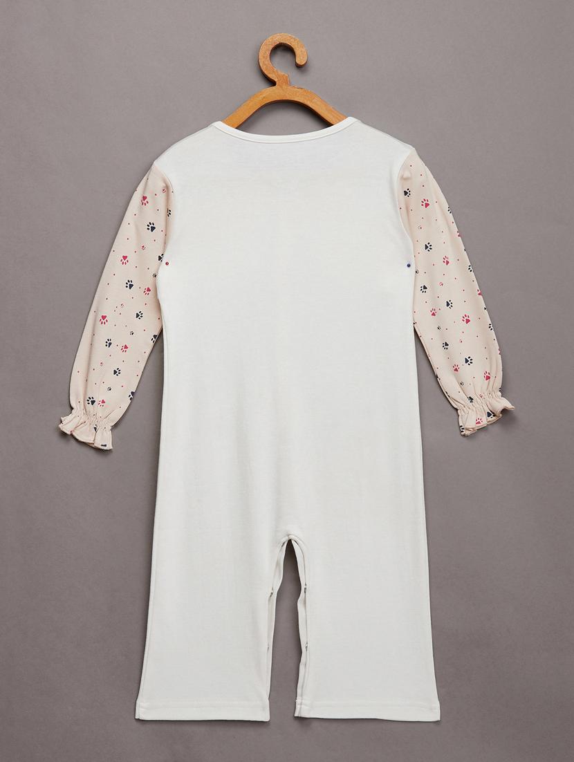 round neck printed onesies - 17666984 - Zoom Image - 2