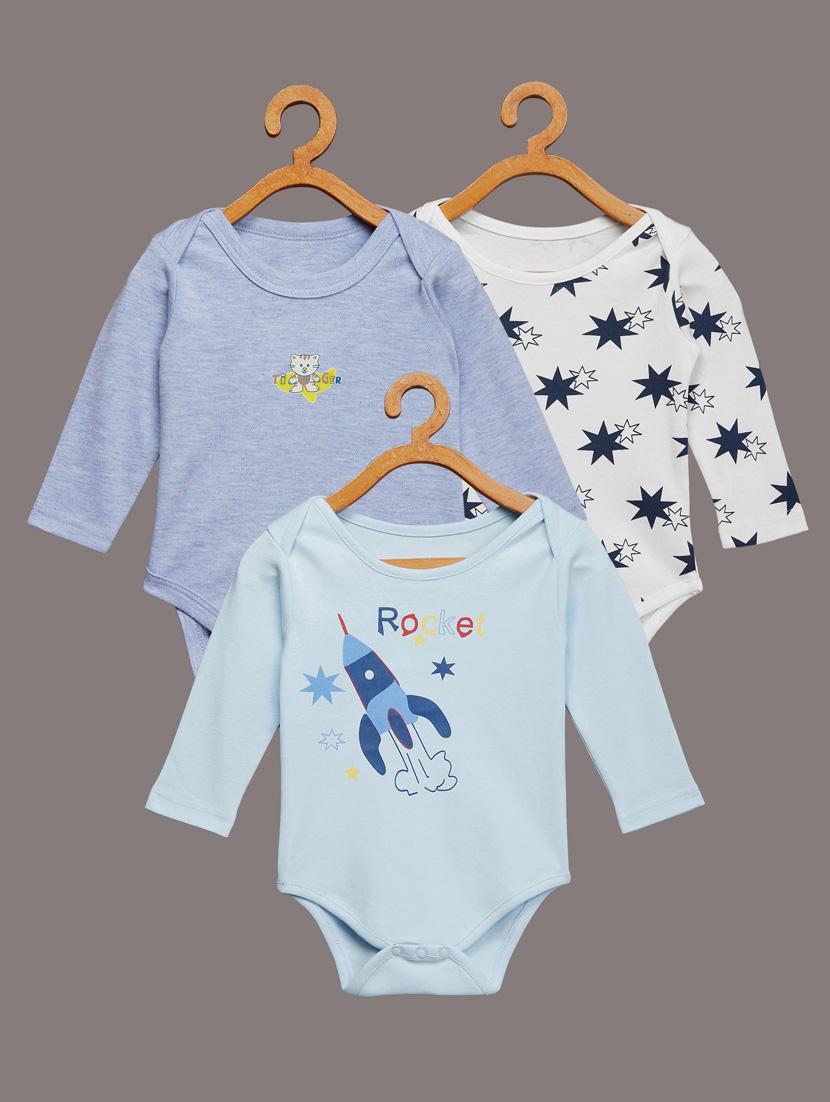set of 3 printed rompers - 17666995 - Zoom Image - 1