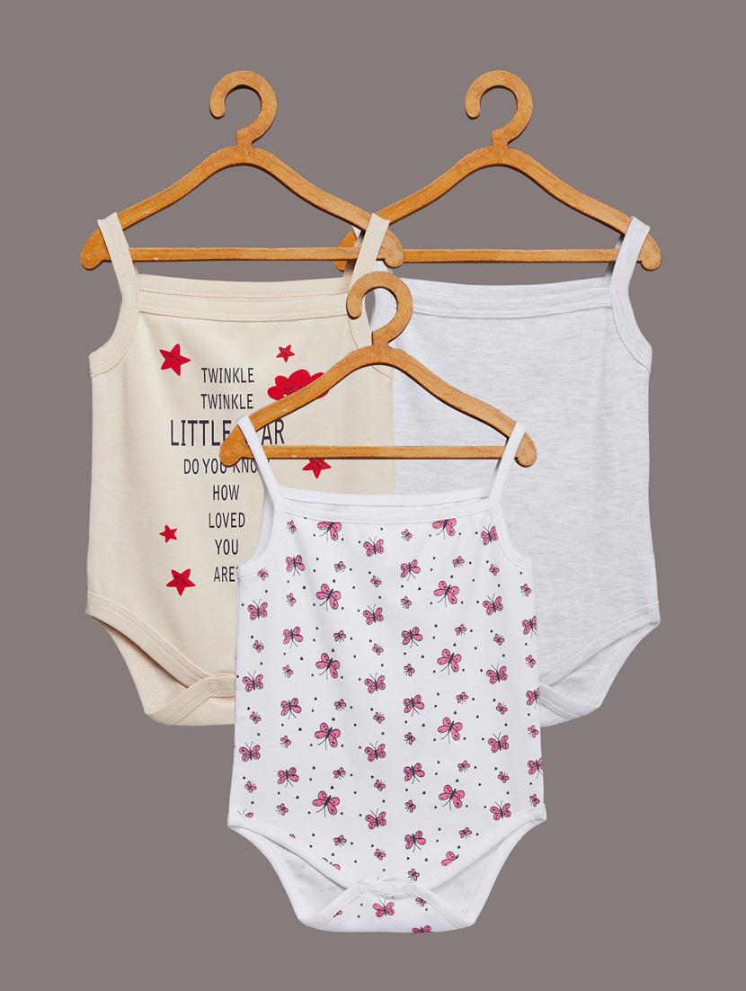 set of 3 printed rompers - 17667004 - Zoom Image - 1
