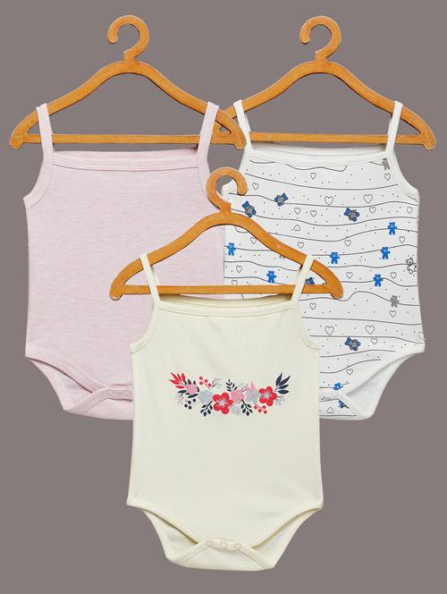 set of 3 printed rompers - 17667005 - Standard Image - 1