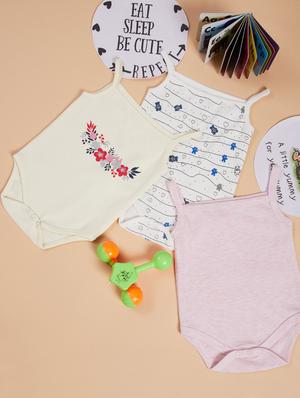 set of 3 printed rompers - 17667005 - Standard Image - 2