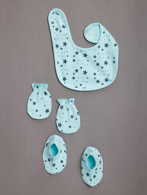 3 pcs set -bib, mittens & booties - 17667016 - Standard Image - 1