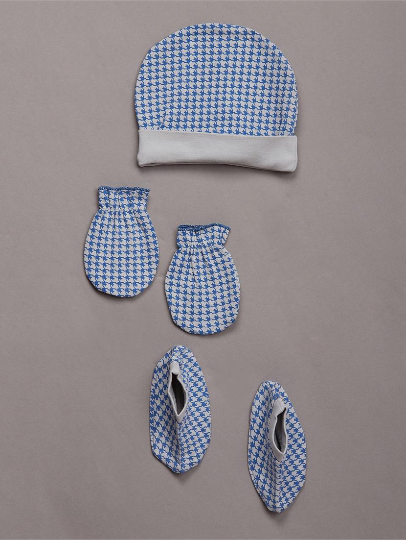 3 pcs set -bib, mittens & booties - 17667017 - Zoom Image - 1